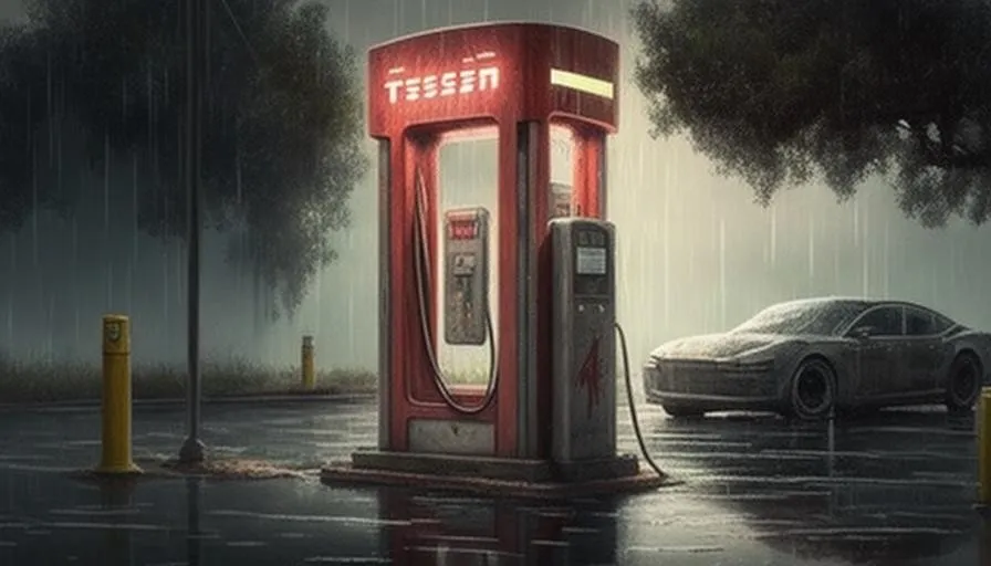How the Tesla Charging Station Flooded Meme is Challenging Our Perceptions of Electric Cars