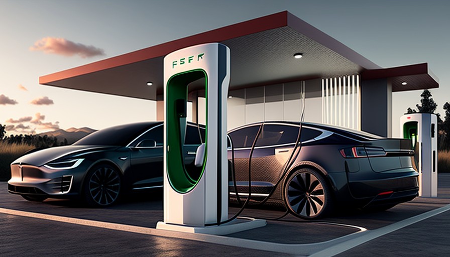 Tesla v3 superchargers allow any electronic.