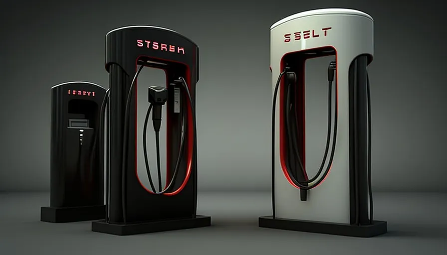  Two Tesla Superchargers - Mega Charging