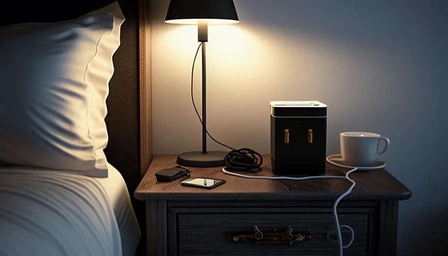 Upgrade Your Bedside with Black Nightstand with Charging Station