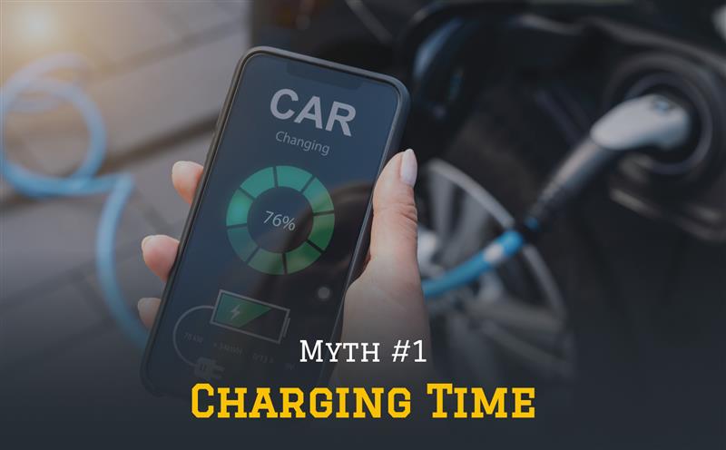 Myth #1. Charging with a Level 2 charging station takes too long