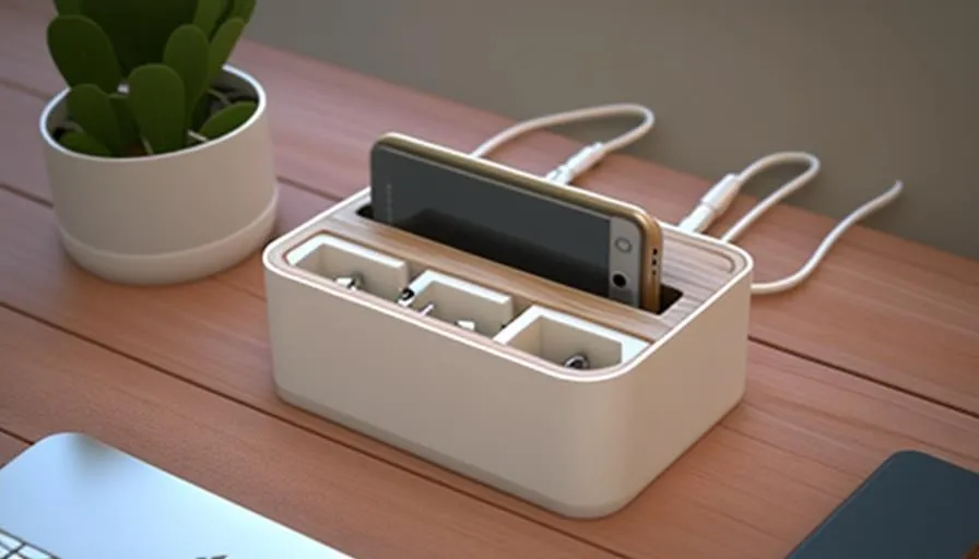 How a White Wood Charging Station Can Help You Declutter Your Life and Your Desk